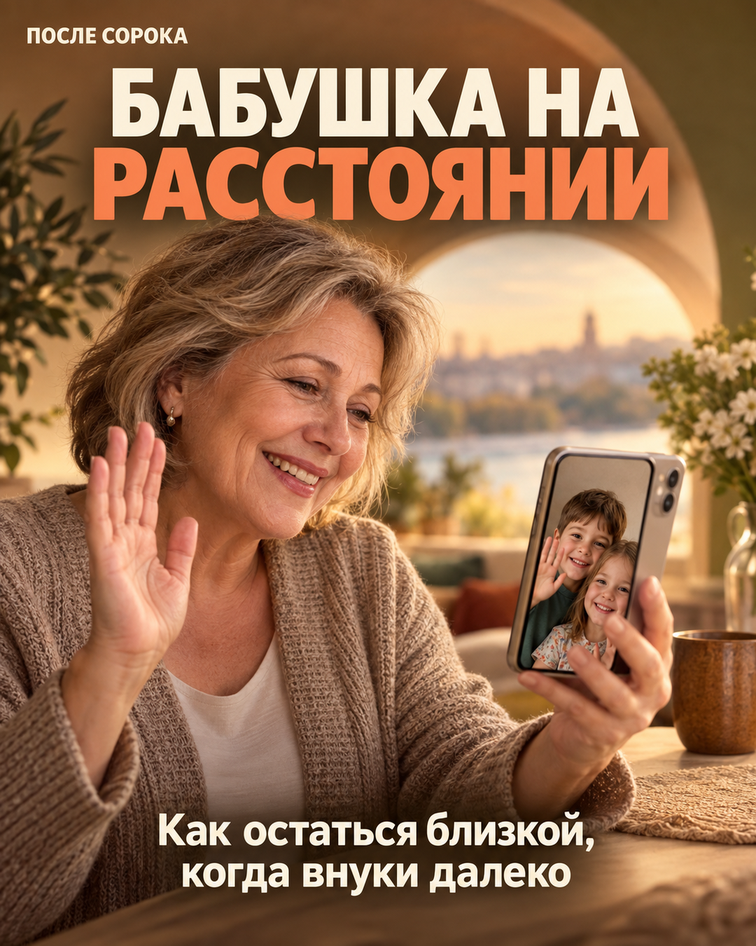Почему внуки в другом городе отдаляются — и как бабушке остаться близкой, а не голосом в трубке
